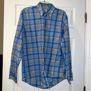 Brooks Brothers plaid ling sleeve button up